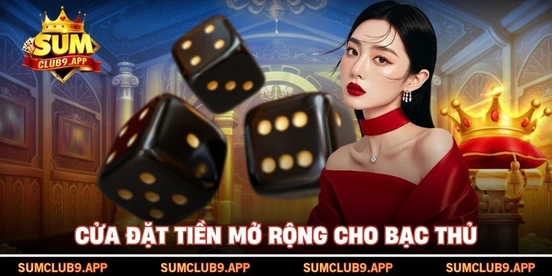 Cửa đặt tiền mở rộng cho bạc thủ